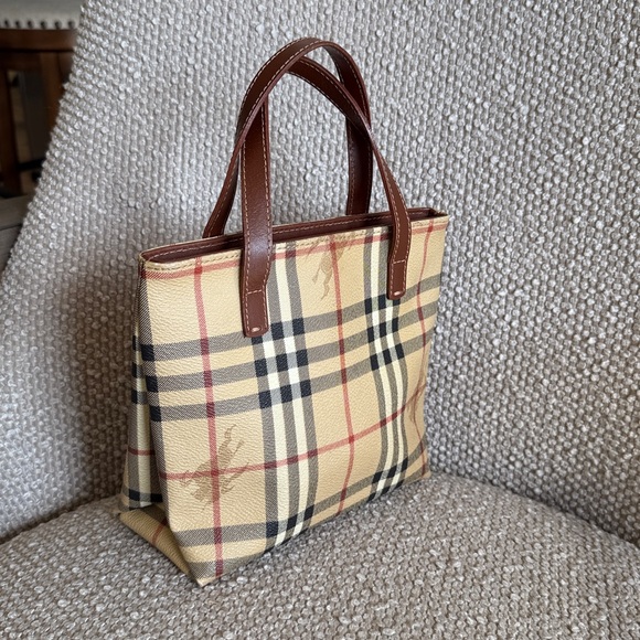 Burberry Haymarket Mini Canvas Tote - Picture 6 of 12